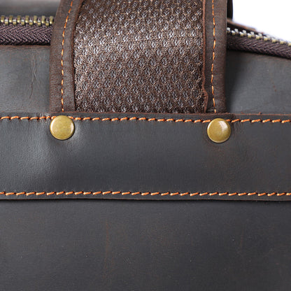 Genuine Leather Laptop Backpack for Men – Vintage Work Rucksack | Andrew