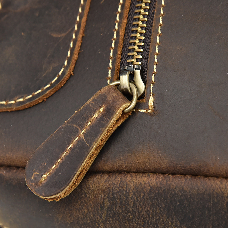 Waterproof Genuine Leather Backpack for Women – Vintage Rucksack | Nathan