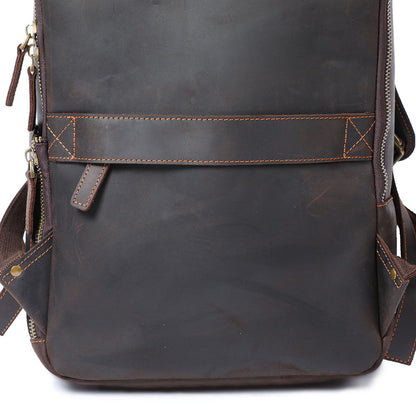 Genuine Leather Laptop Backpack for Men – Vintage Work Rucksack | Andrew