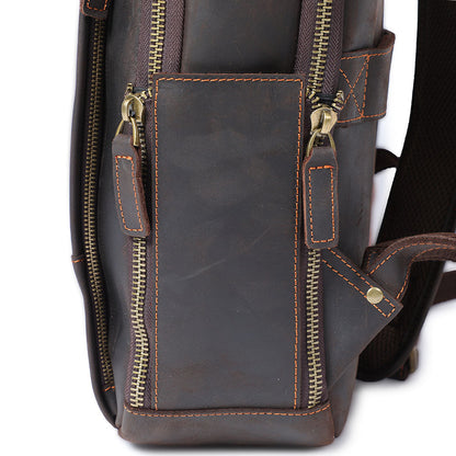 Genuine Leather Laptop Backpack for Men – Vintage Work Rucksack | Andrew