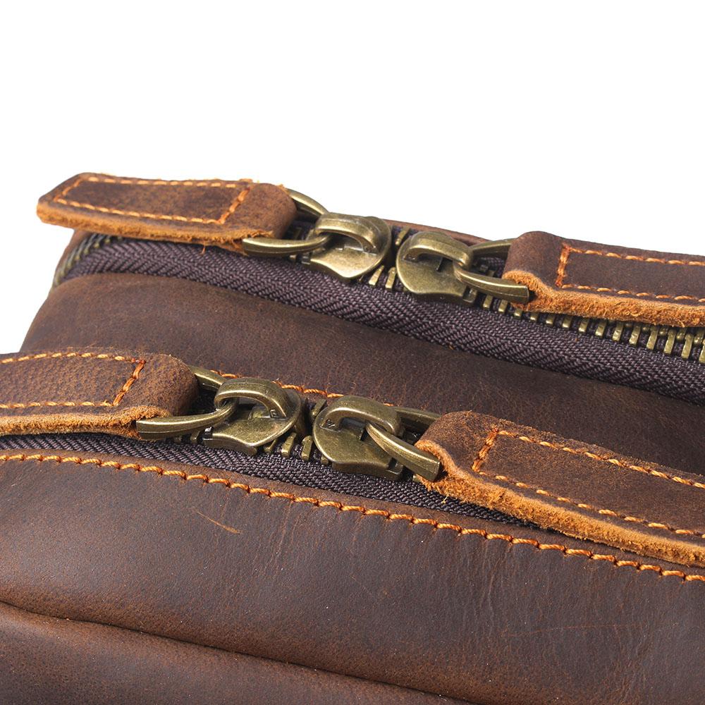 Genuine Leather Travel Backpack – Retro Vintage Rucksack | Robert