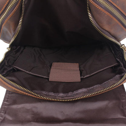 Genuine Leather Travel Backpack – Retro Vintage Rucksack | Robert