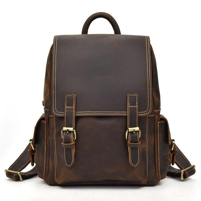 Waterproof Genuine Leather Backpack for Women – Vintage Rucksack | Nathan