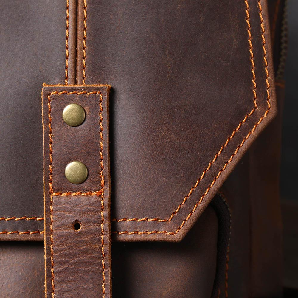 Genuine Leather Travel Backpack – Retro Vintage Rucksack | Robert