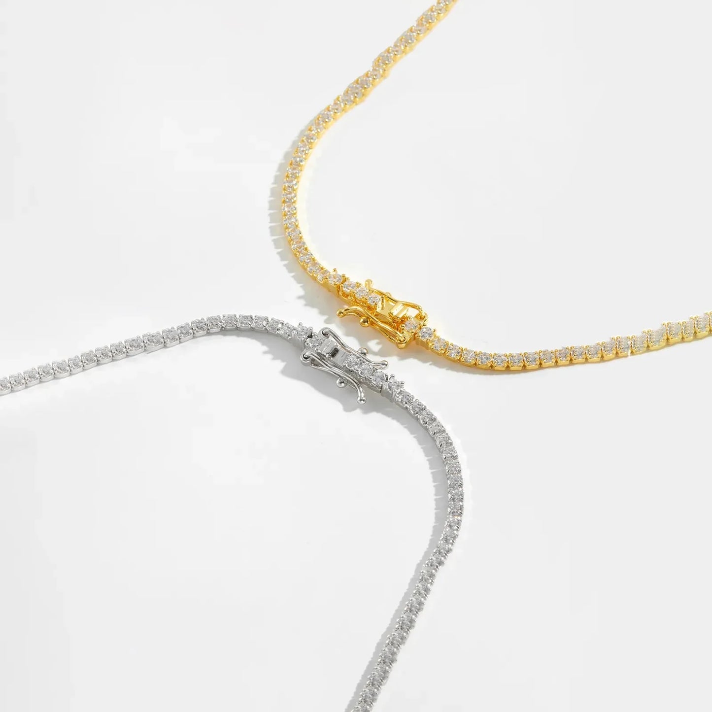 Léonie Tennis Bracelet – 925 Sterling Silver Classic Crystal Tennis Bracelet