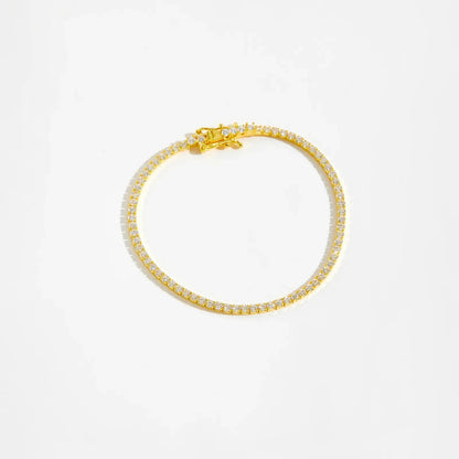 Léonie Tennis Bracelet – 925 Sterling Silver Classic Crystal Tennis Bracelet