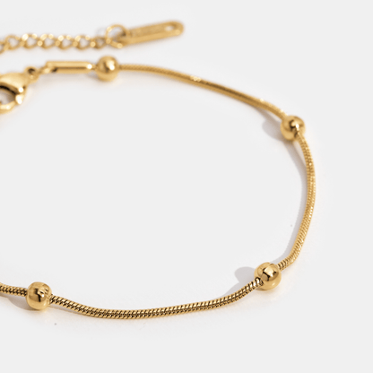 Lunara Canyon Bracelet – 18K Gold Textured Waterproof Bracelet