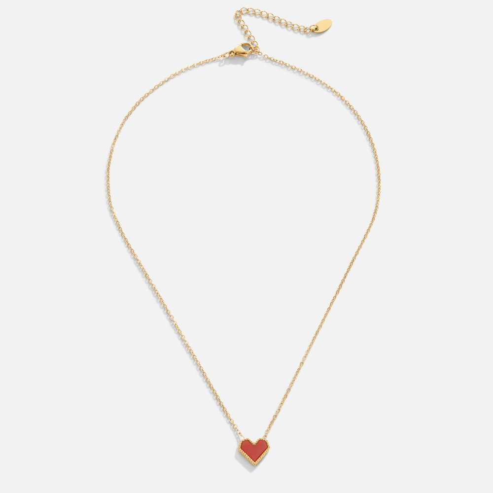 Maeva Heart Necklace – 18K Gold Waterproof Everyday Heart Necklace