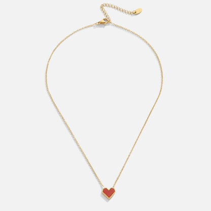 Maeva Heart Necklace – 18K Gold Waterproof Everyday Heart Necklace