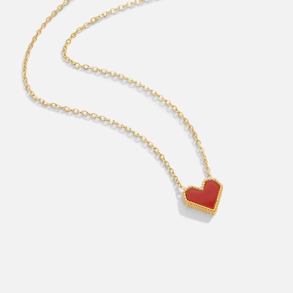 Maeva Heart Necklace – 18K Gold Waterproof Everyday Heart Necklace