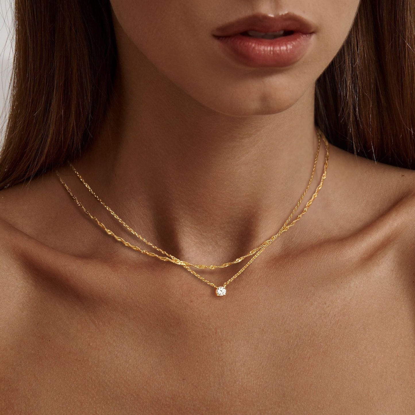 Mallory Necklace – 18K Gold Chunky Link Statement Necklace
