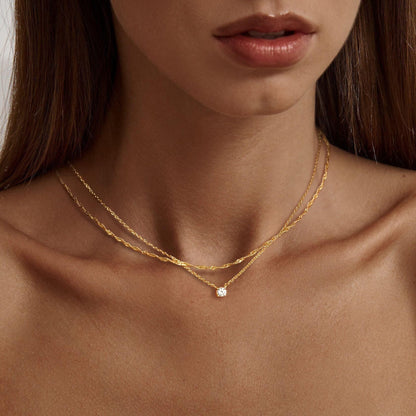 Mallory Necklace – 18K Gold Chunky Link Statement Necklace