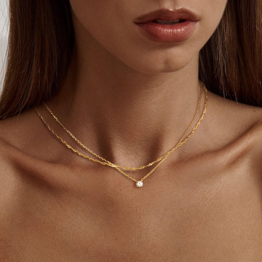 Mallory Necklace – 18K Gold Chunky Link Statement Necklace