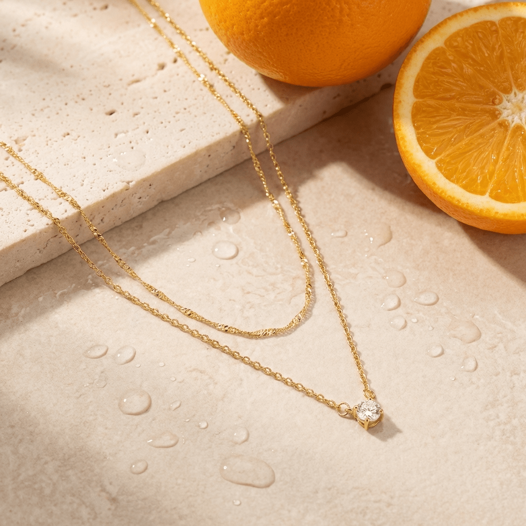Mallory Necklace – 18K Gold Chunky Link Statement Necklace