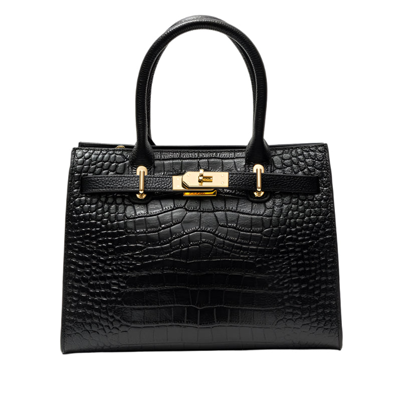 Genuine Leather Handbag for Women – Structured Shoulder Bag