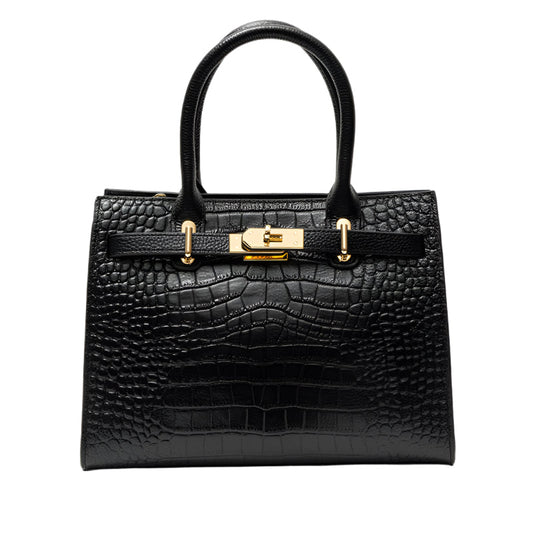 Genuine Leather Handbag for Women – Structured Shoulder Bag | Paris