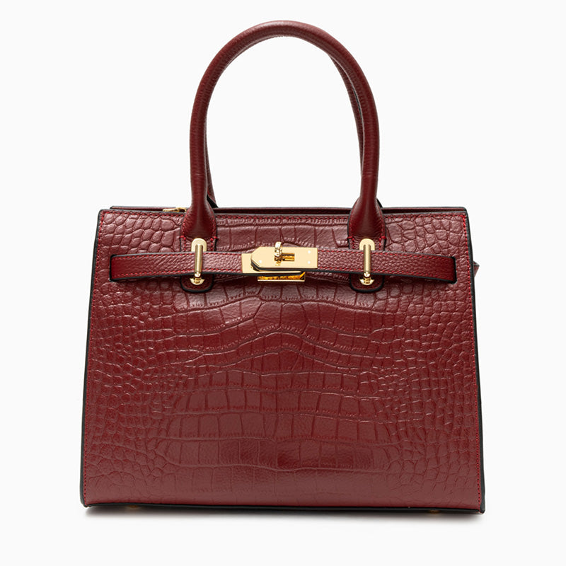 Genuine Leather Handbag for Women – Structured Shoulder Bag