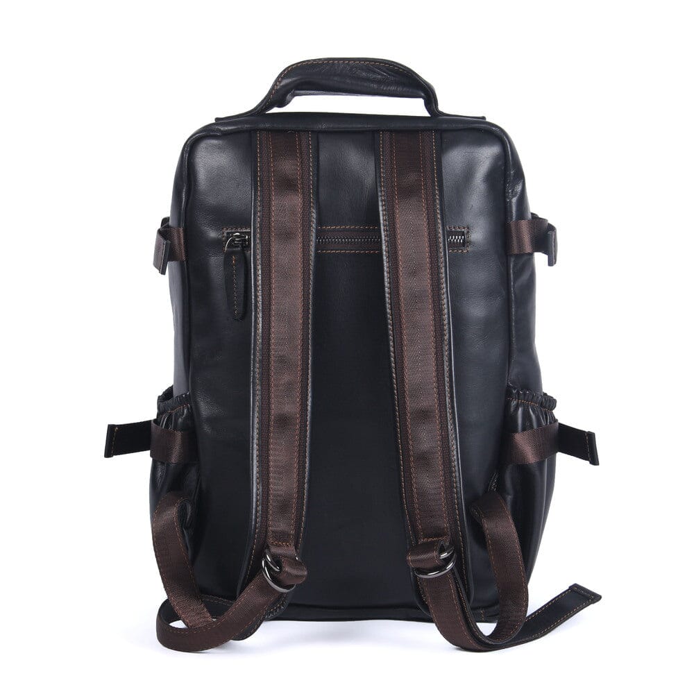 Genuine Leather Laptop Backpack – Slim Work & Travel Rucksack for Men | Matthew