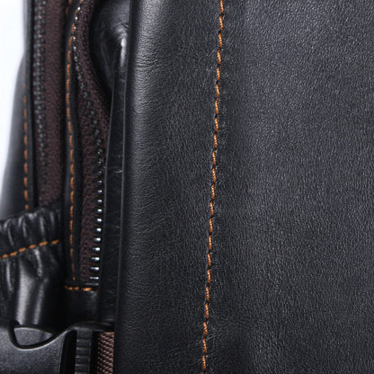 Genuine Leather Laptop Backpack – Slim Work & Travel Rucksack for Men | Matthew