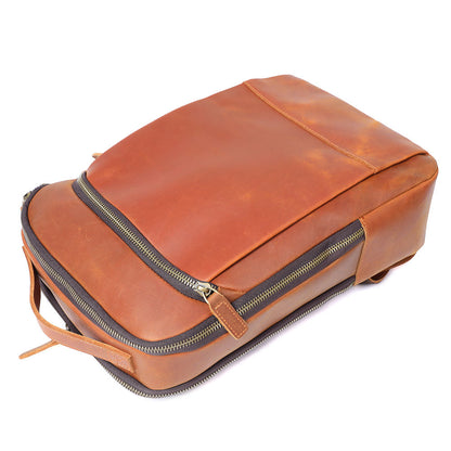 Genuine Leather Laptop Backpack for Men – Vintage Work Rucksack | Andrew