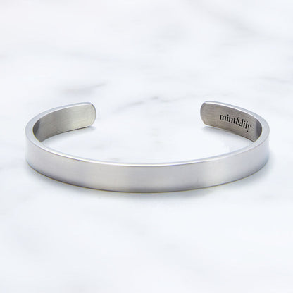 ‘Beautiful Girl You Can Do Hard Things’ Personalised Engraved Bangle