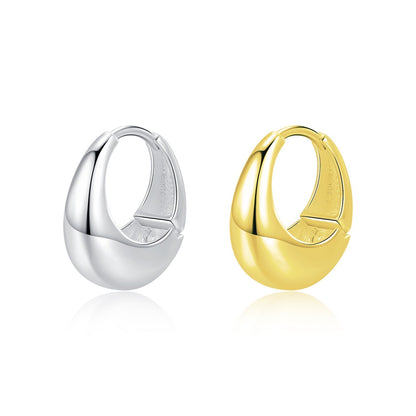 Mira Gold Hoops – 19mm 18K Gold Waterproof Hoop Earrings