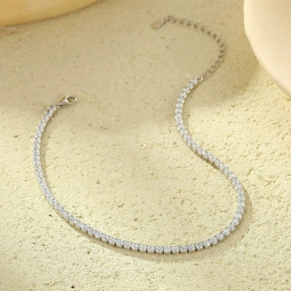 Nia tennis anklet – 925 sterling silver crystal ankle bracelet