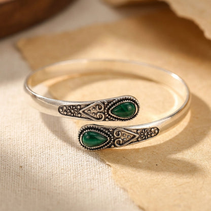 Esmeralda Silver Bracelet – Polished Link Design