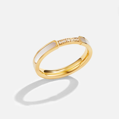 Ophelia Pearl Ring – 18K Gold Pearl &amp; Crystal Ring