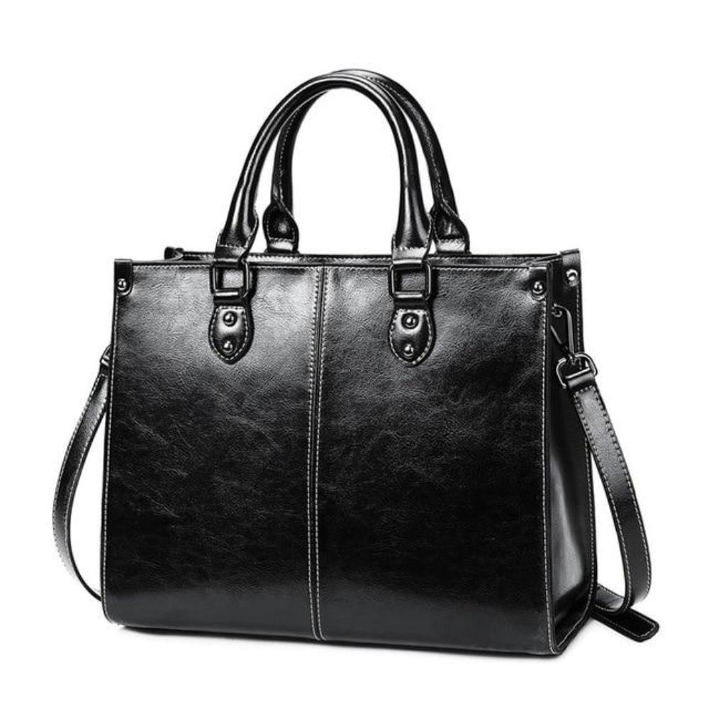 Genuine Leather Tote Bag for Women – Work to Evening Shoulder Bag | Elegant