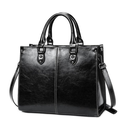 Genuine Leather Tote Bag for Women – Work to Evening Shoulder Bag | Elegant