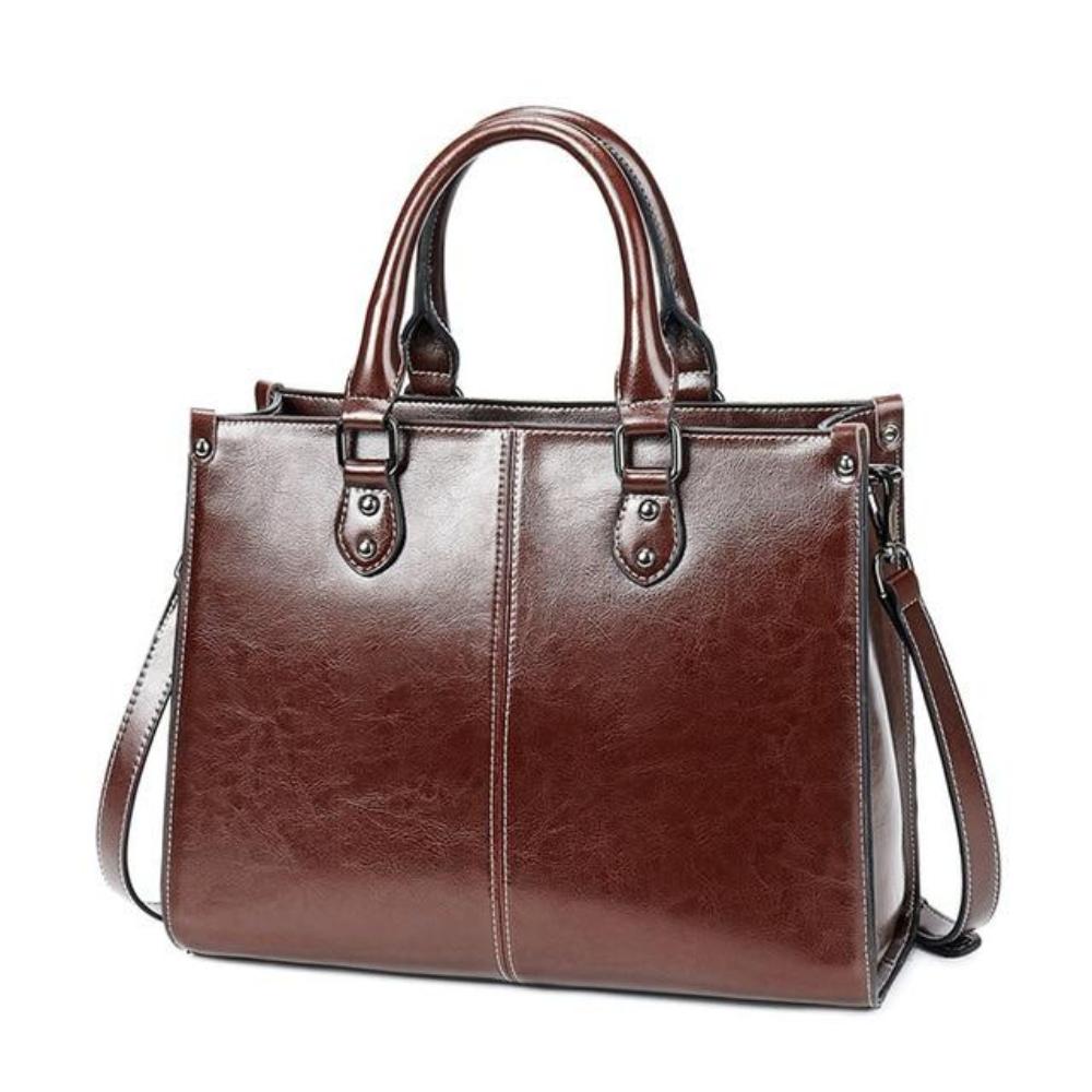 Genuine Leather Tote Bag for Women – Work to Evening Shoulder Bag | Elegant
