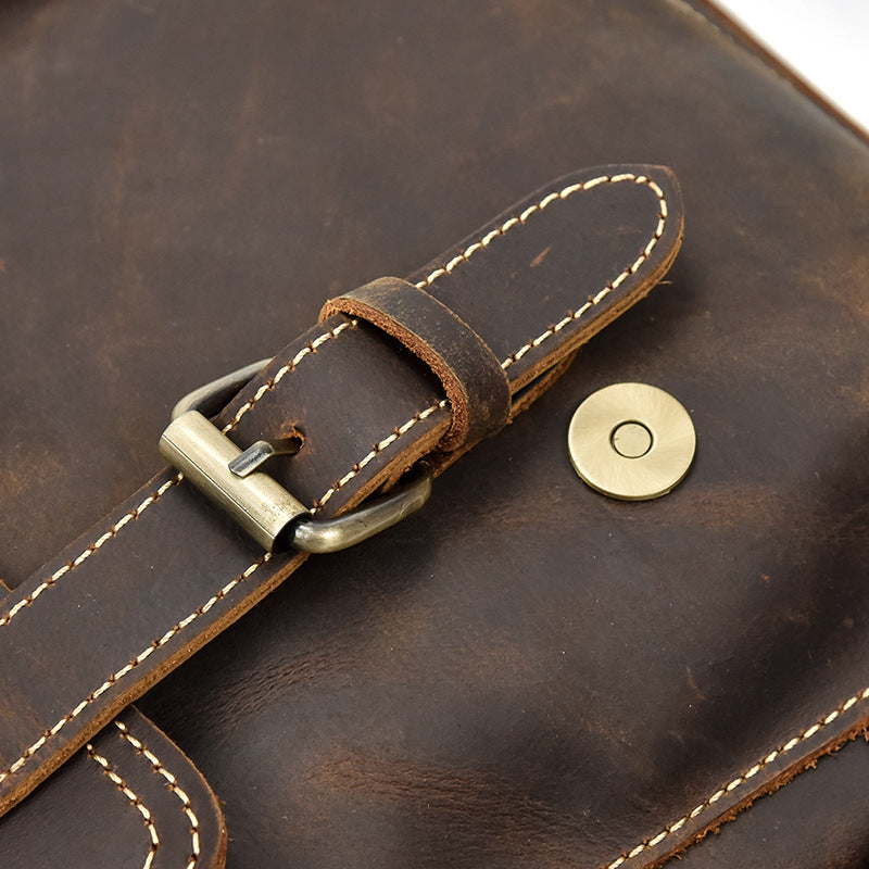 Waterproof Genuine Leather Backpack for Women – Vintage Rucksack | Nathan
