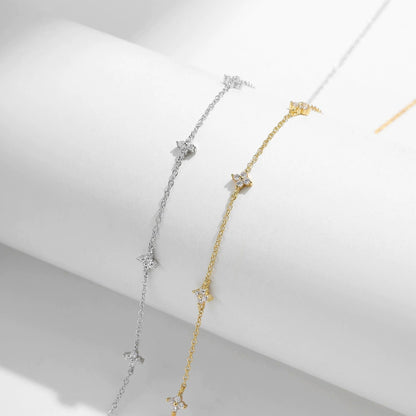 Selene Sparkle Necklace – 925 Sterling Silver Zircon Pendant Necklace
