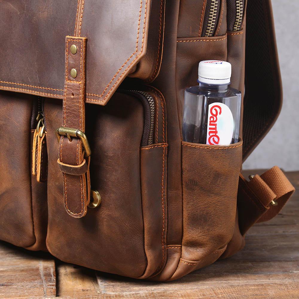 Genuine Leather Travel Backpack – Retro Vintage Rucksack | Robert