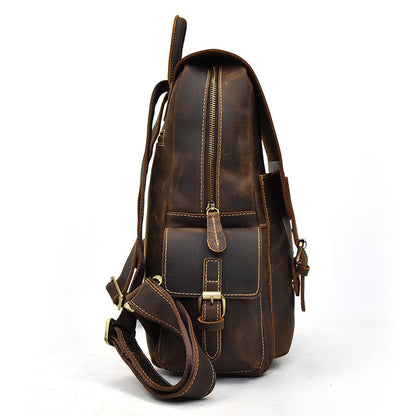 Waterproof Genuine Leather Backpack for Women – Vintage Rucksack | Nathan