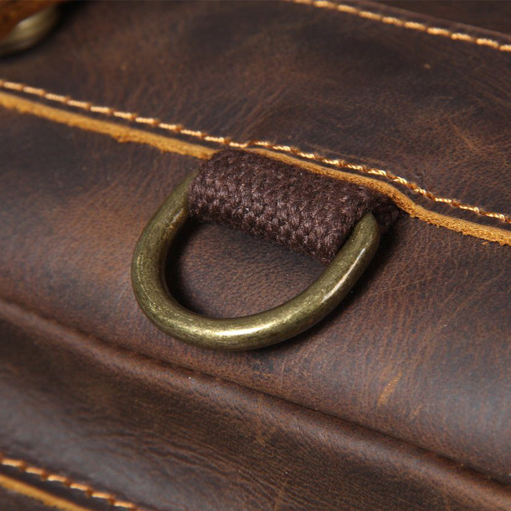 Genuine Leather Backpack – Premium Tan Vintage Rucksack | Jason