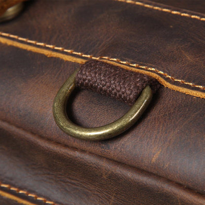 Genuine Leather Backpack – Premium Tan Vintage Rucksack | Jason