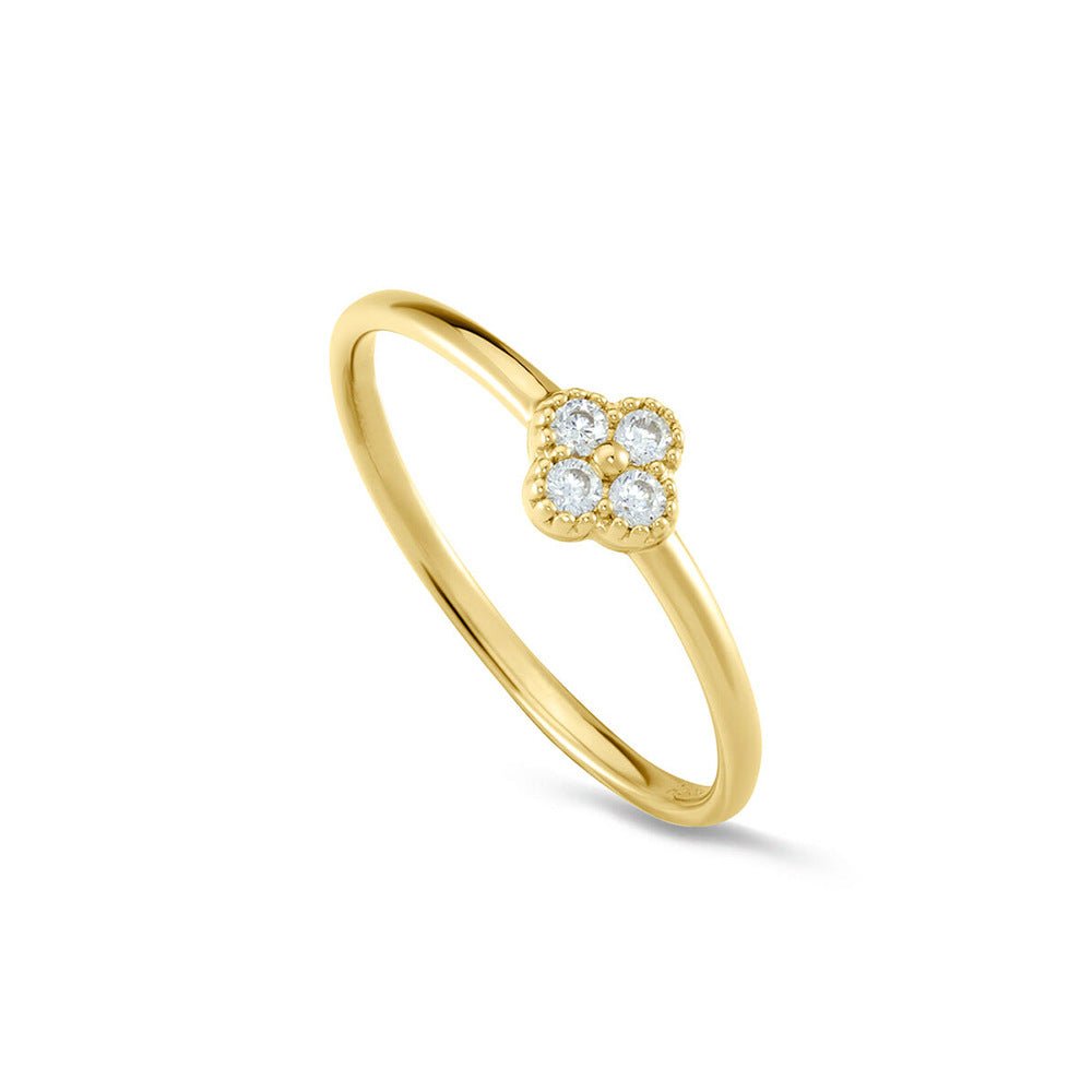 Teya Crystal Ring – 925 Sterling Silver Solitaire Crystal Ring