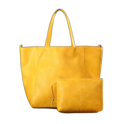 Large Tote Bag for Women – Soft Faux Leather Shoulder Bag with Pouch | Renée