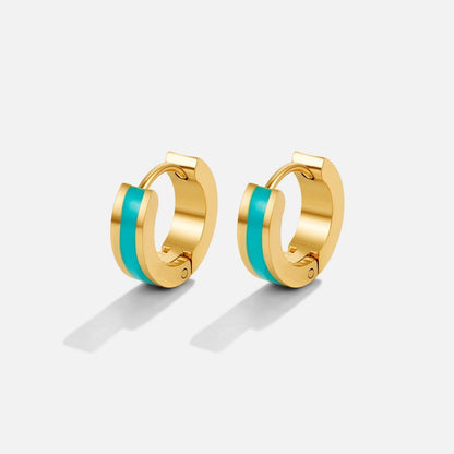 Vera Hoop Earrings – 18K Gold Small Waterproof Huggie Hoops