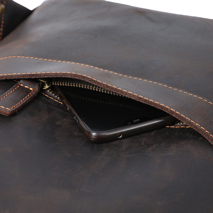 Genuine Leather Laptop Backpack for Men – Vintage Work Rucksack | Andrew