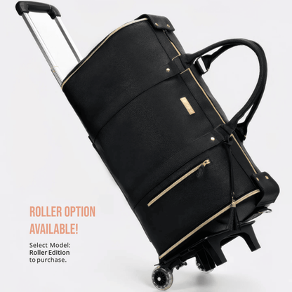 Wheels detached and stored inside the bag