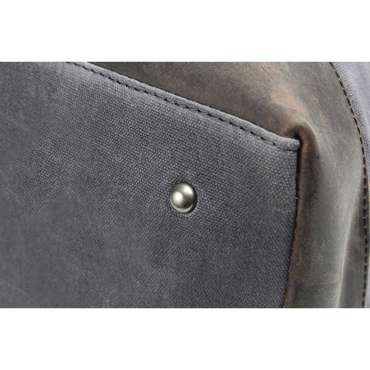 Waxed Canvas & Genuine Leather Travel Bag – 38L Duffle Weekender