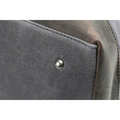 Waxed Canvas & Genuine Leather Travel Bag – 38L Duffle Weekender