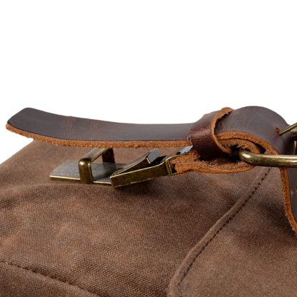 Waxed Canvas & Genuine Leather Messenger Bag – Men's Everyday Shoulder Bag | Ryan
