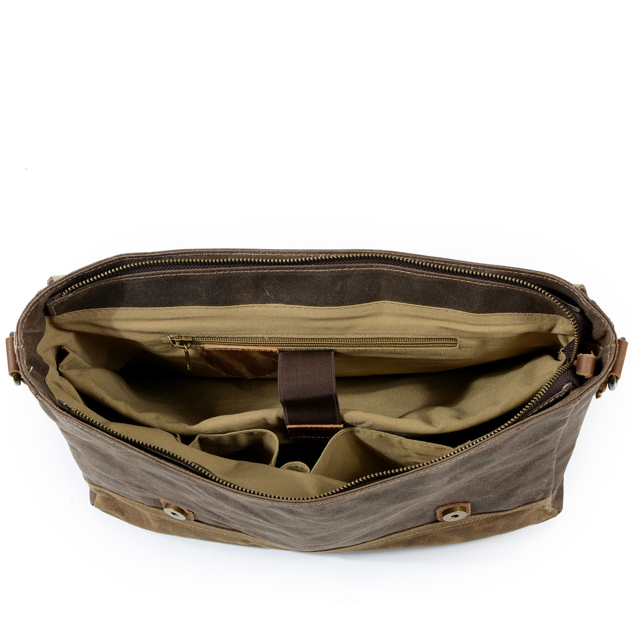 Waterproof Waxed Canvas & Genuine Leather Shoulder Bag – Men's Laptop Messenger Bag | Jack