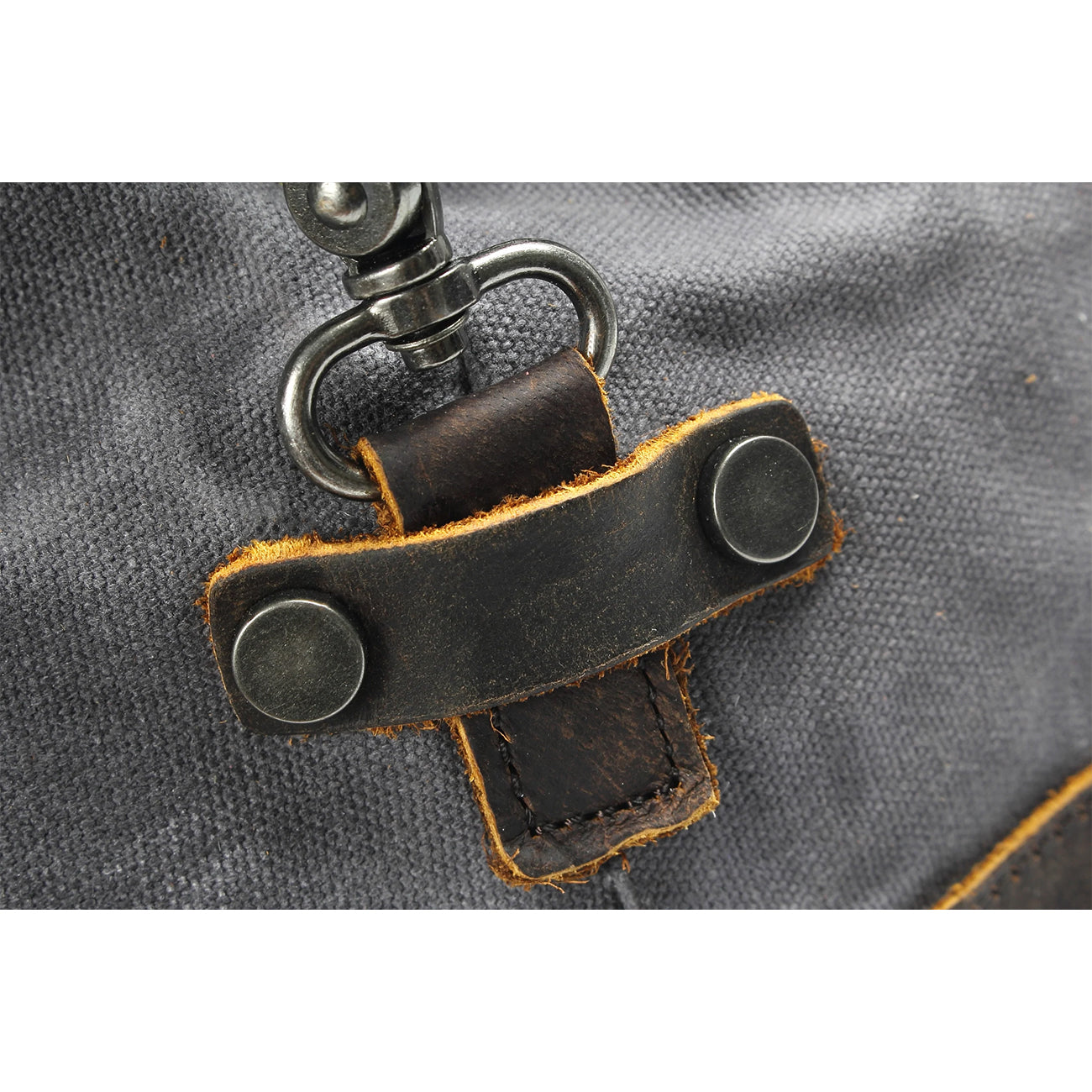 Waxed Canvas & Genuine Leather Travel Bag – 38L Duffle Weekender