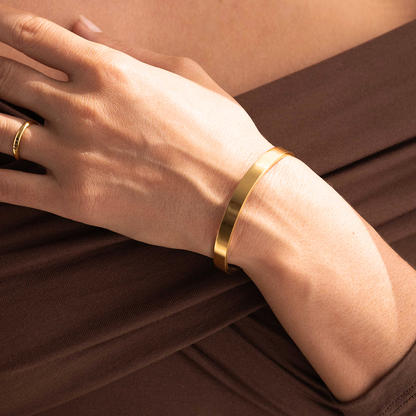 Personalised ‘I F*cking Love You’ Engraved Cuff Bangle – Cheeky Gift For Her