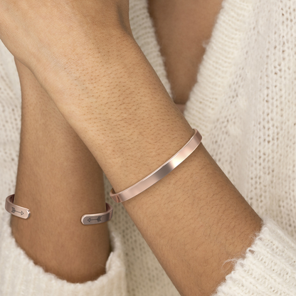 Personalised ‘I F*cking Love You’ Engraved Cuff Bangle – Cheeky Gift For Her